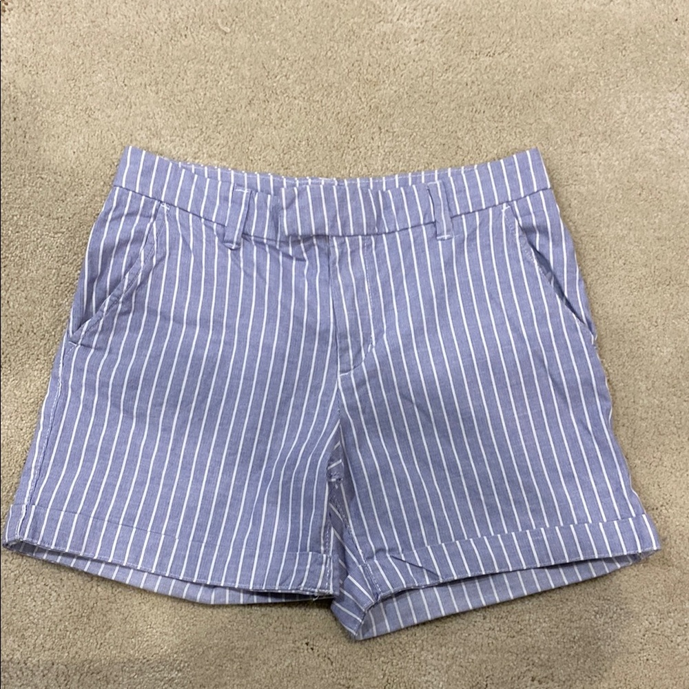 Blue and White Striped Shorts by L.O.G.G. (Label of Graded Goods)